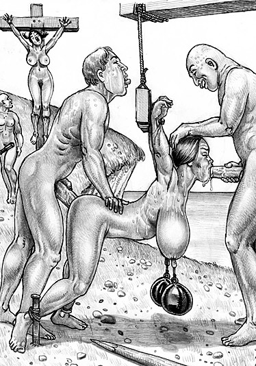 Roman crucifixions - now get ready for a harsh double fuck, as you can see we're well hung by Marcus