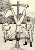 Crucifixion - keep in whipping her tits all day by Badia