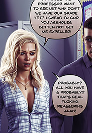 Hawke fansadox 708 Group Project 2 - Cassandra is bound and relentlessly used by the professor and his students in a harsh office session