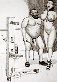 Anal slaves needed to be trained to service the biggest cocks - Various devices by Badia